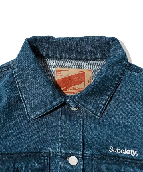 Subciety（サブサエティ） デニムジャケット gジャン CROPPED DENIM