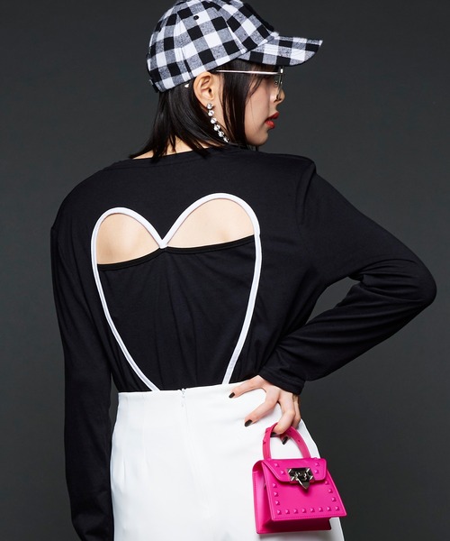 tシャツ 「Narcissus」ハートロゴＴシャツ レディース Narcissus tシャツ Tシャツ 「WEB STORE限定商品」ハートロングT