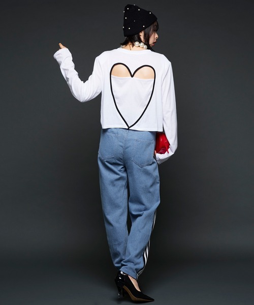 tシャツ 「Narcissus」ハートロゴＴシャツ レディース Narcissus tシャツ Tシャツ 「WEB STORE限定商品」ハートロングT