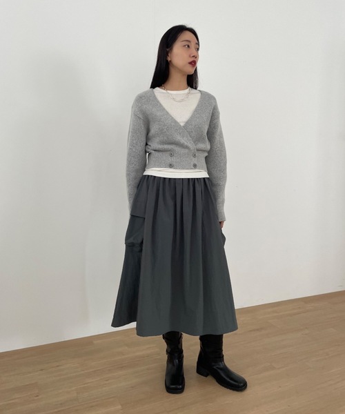 カーディガン 「DIDOT.」もっちり肉厚 ラッピング ニット カーディガン レディース Didot.showroom カーディガン 「DIDOT.」もっちり肉厚