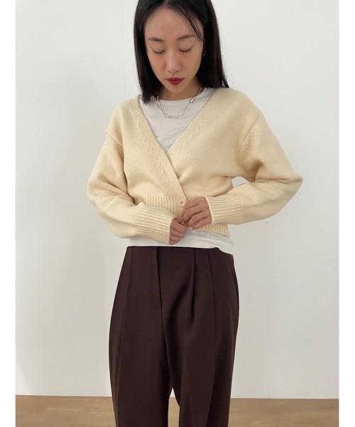 カーディガン 「DIDOT.」もっちり肉厚 ラッピング ニット カーディガン レディース Didot.showroom カーディガン 「DIDOT.」もっちり肉厚