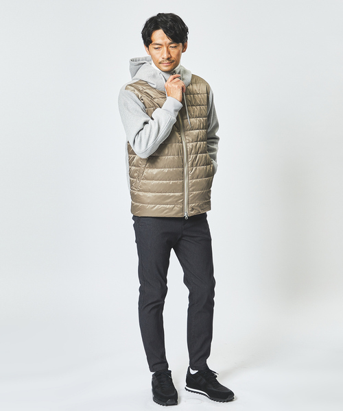 ABAHOUSE GRAY ブルゾン アウター 「パデット×メルトン