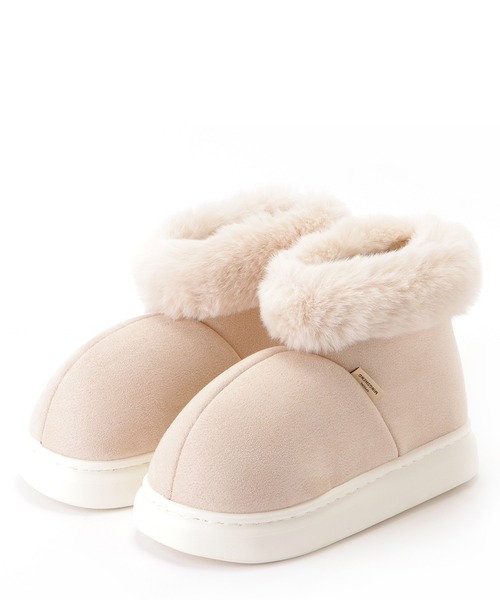 はるか様 スエードファースリッパ サイズ39 Lace Ladies（レースレディース） スリッパ スエード調 ファー付き