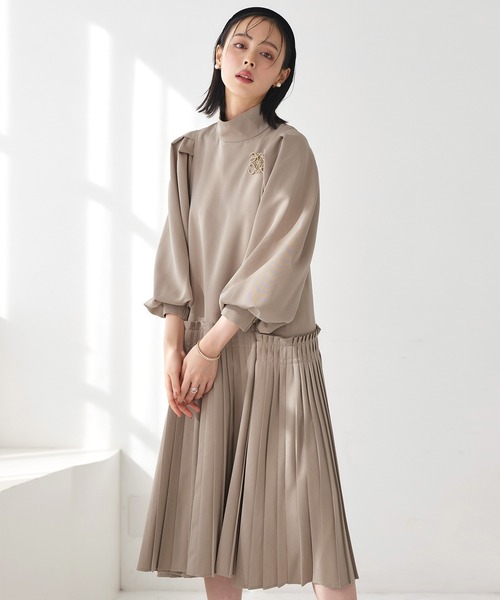 RUIRUE BOUTIQUE ワンピース インショルダータックスリーブ RUIRUE BOUTIQUE ワンピース インショルダータックスリーブ