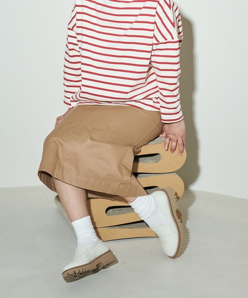 ing（イング） ローファー 「WEB限定」厚底デザインコインローファー