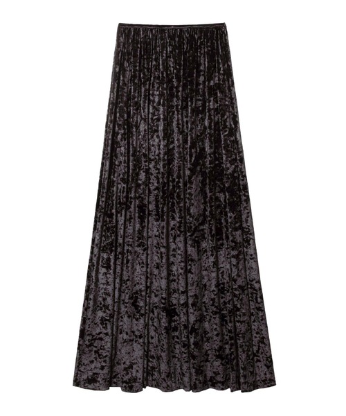 JOHN LAWRENCE SULLIVAN スカート VELOUR JERSEY GATHER SKIRT  