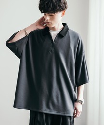 ポロシャツ オーバーサイズダンボールハーフジップクレリックポロシャツ メンズ レディース｜ZOZOTOWN Yahoo!店