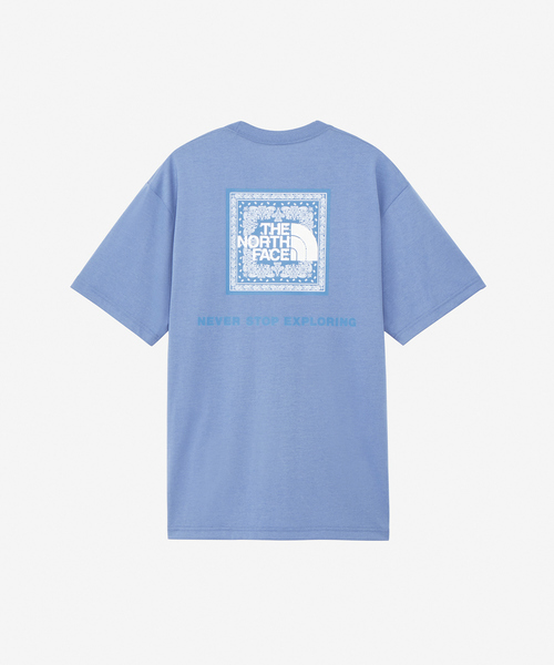 THE NORTH FACE tシャツ 「THE FACE」バンダナ柄 ロゴTシャツ
