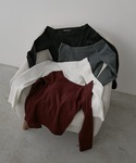 tシャツ カップ付きオフショルリブトップス/カ...の詳細画像1