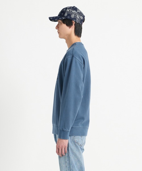 Levi’s インディゴプルオーバー スウェット リーバイス LEVI'S グラフィック クルーネックスウェットシャツ ブルー