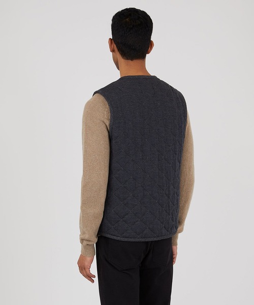 LAVENHAM ベスト ジレ Sunspel X Lavenham Collarless Gilet