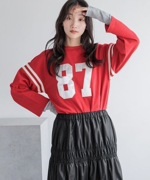 LOWRYS FARM（ローリーズファーム） tシャツ ナンバリング8S 144617
