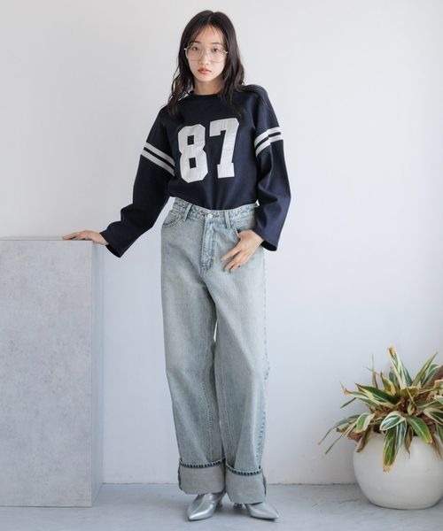 LOWRYS FARM（ローリーズファーム） tシャツ ナンバリング8S 144617