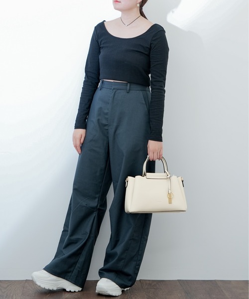 Ungrid（アングリッド） ハンドバッグ 軽量スムース 両アオリ