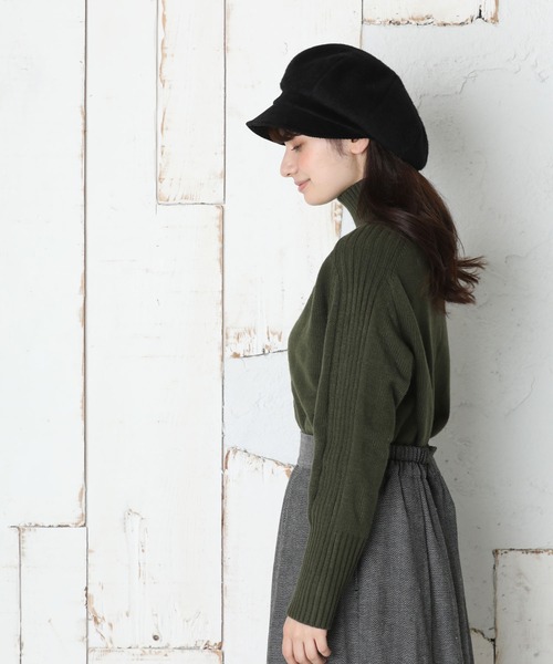 KAPITALカーキスウェットキャスケット QUEENHEAD（クイーンヘッド） 帽子 キャスケット 保温シャギー