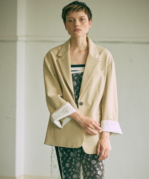 EN NEUME ジャケット テーラードジャケット 「Set Up」Wide-Leg Jacket