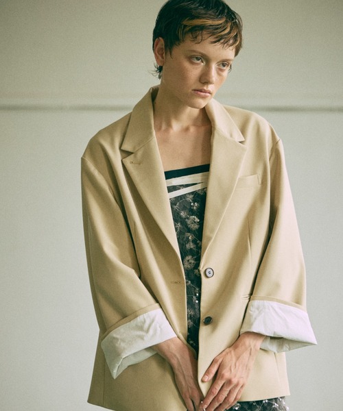 EN NEUME ジャケット テーラードジャケット 「Set Up」Wide-Leg Jacket