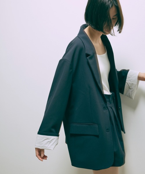 ※bbbEN NEUNE エンノイム レディース ジャケット テーラード EN NEUME ジャケット テーラードジャケット 「Set Up」Wide-Leg Jacket