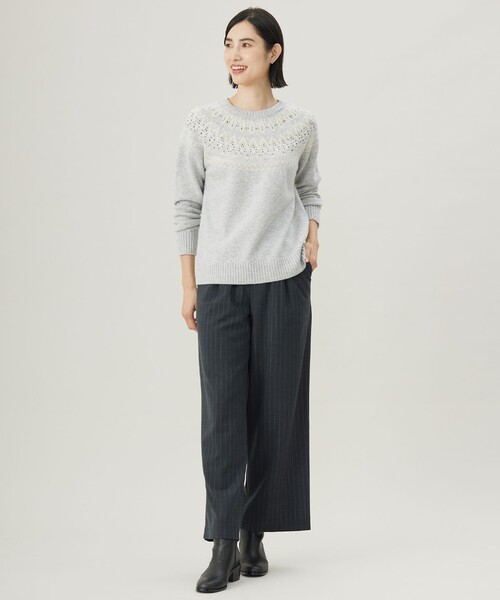 ニット セーター 「WEB限定カラーあり・洗える」FAIR ISLE