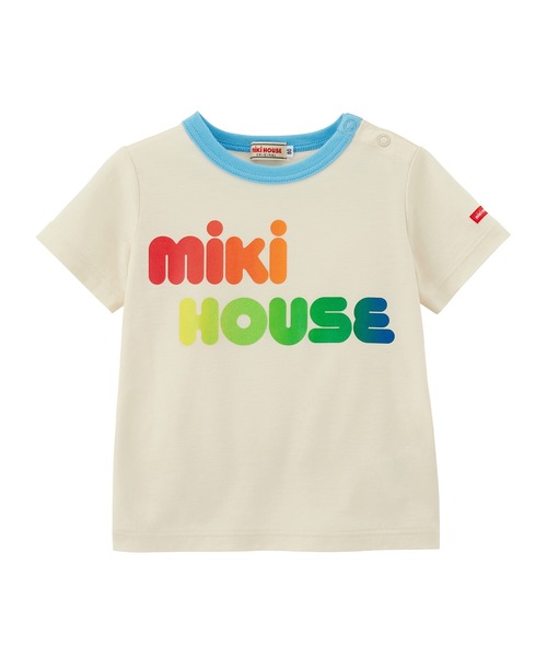 2*9様 新品ミキハウス　MIKIHOUSE 接触冷感半袖 Tシャツ 大人用 ホ MIKI HOUSE tシャツ 接触冷感 ネオンカラーロゴ半袖Tシャツ
