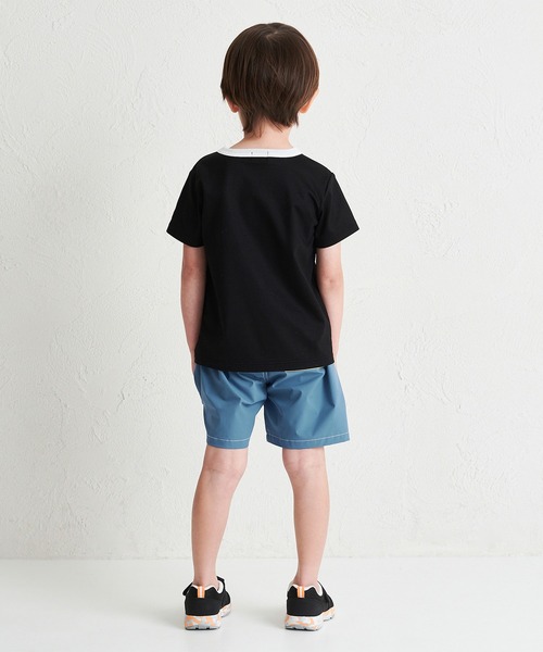 MIKI HOUSE（ミキハウス） tシャツ 接触冷感 ネオンカラーロゴ半袖T