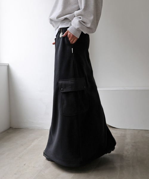 ANME スカート フリース2wayカーゴロングスカート : ZOZOTOWN Yahoo!店