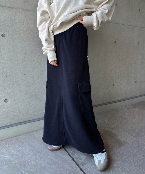 ANME ロング スカート フリース2wayカーゴロングスカート : ZOZOTOWN