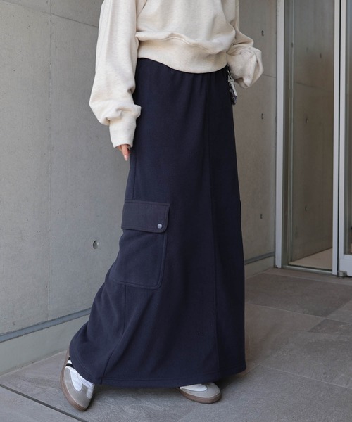 ANME ロング スカート フリース2wayカーゴロングスカート : ZOZOTOWN