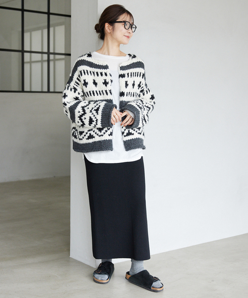 カーディガン 「追加」カウチンニットカーディガン レディース  