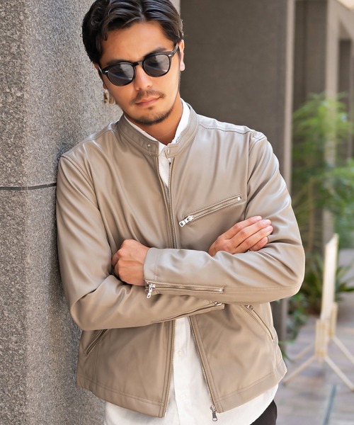 styling/ kei shirahata ラムレザー ライダース　シルバー styling/ kei shirahata ラムレザー ライダース シルバー レディース