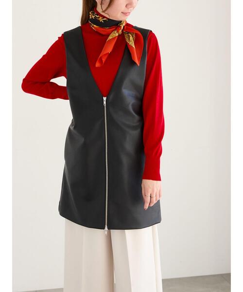 ベスト ジレ ダブルジップマルチWAYミドルジレベスト レディース