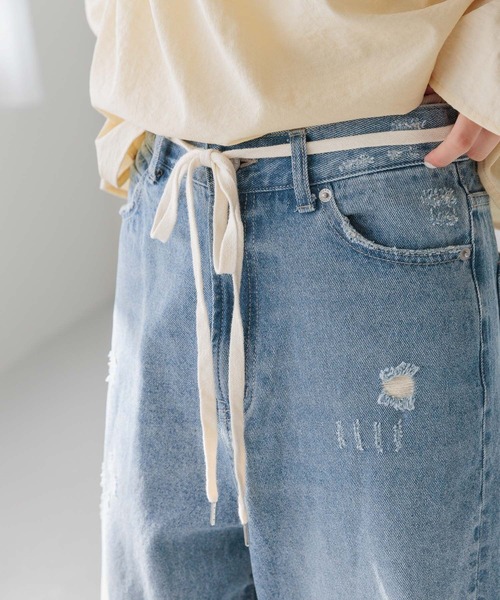 LOWRYS FARM イージーバレルデニムパンツ LOWRYS FARM｜【カラー追加予約】イージーバレルデニムパンツ