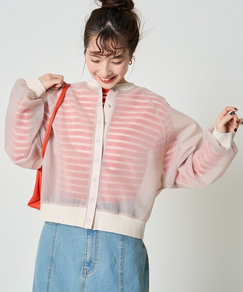 FREAK'S STORE カーディガン 限定展開 シアー ダンボール
