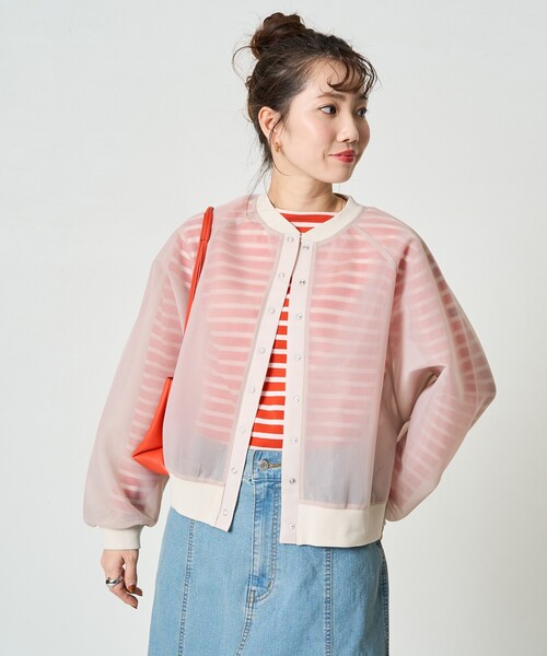 FREAK'S STORE カーディガン 限定展開 シアー ダンボール