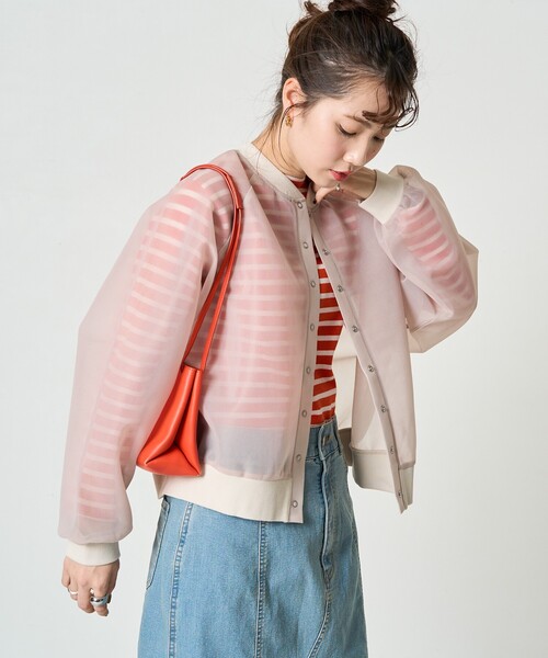 FREAK'S STORE カーディガン 限定展開 シアー ダンボール