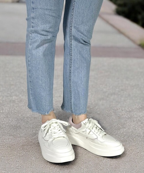 スニーカー ASH/アッシュ「ICONE」厚底ホワイトスニーカー 5.5cmヒール プラットフォーム レディース