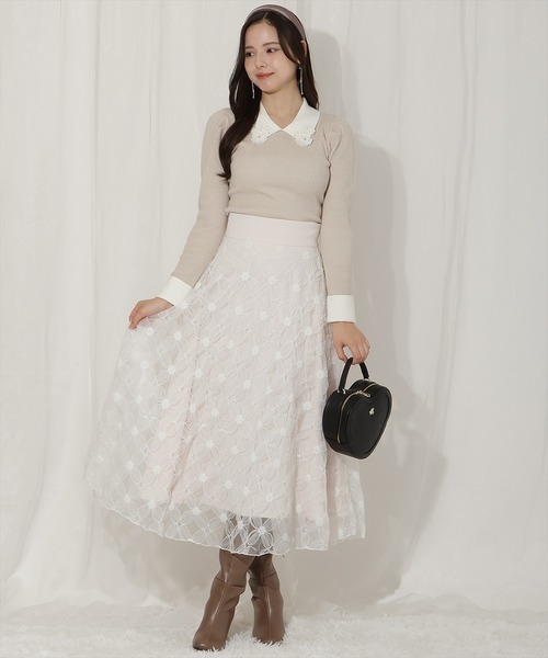 新品　ウィルセレクション　マルチ　フラワー　フレアスカート WILLSELECTION（ウィルセレクション）の「マルチフラワーフレア