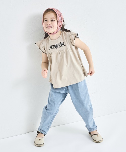 SOOR PLOOM フリル袖 Tシャツ 4Y 楽天市場】フリルTシャツ / CUBE SUGAR 天竺 ピグメント染め