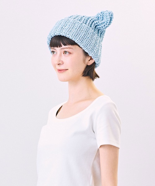 CA4LA MIAO LI アイボリー ニット帽 CA4LA MIAO LI アイボリー ニット帽 MIAO LI(ONESIZE WHITE