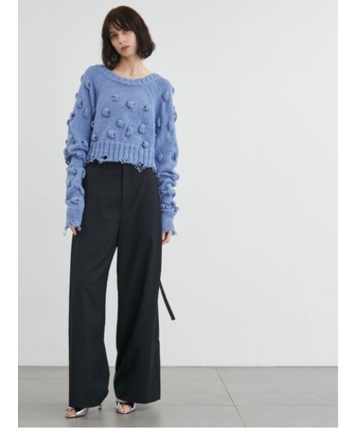 ニット セーター ポップコーン2WAYニット レディース styling/ ニット セーター ポップコーン2WAYニット レディース