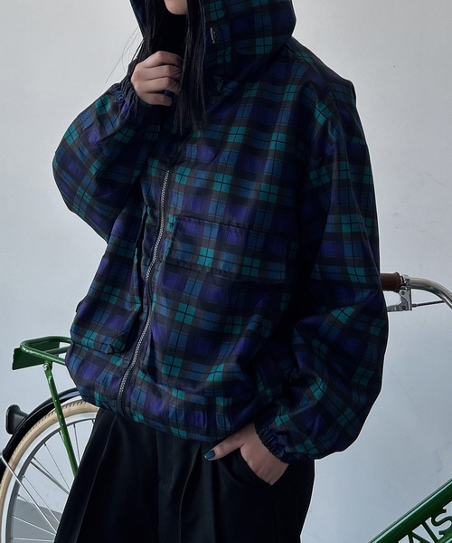 UNDERSTATEMENTs ナイロンジャケット 「ユニセックス」チェック柄