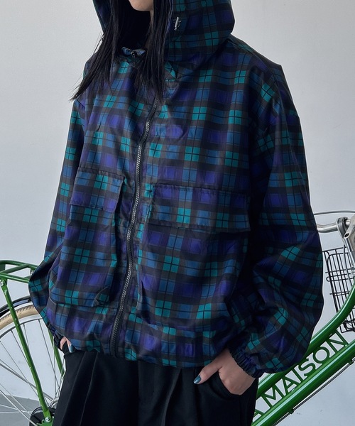 UNDERSTATEMENTs ナイロンジャケット 「ユニセックス」チェック柄