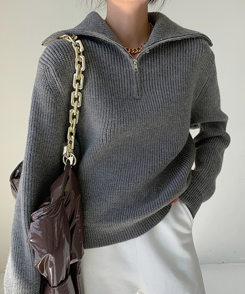 「Doula Doula」 タートルネックニット FREE グレー レディース_画像5