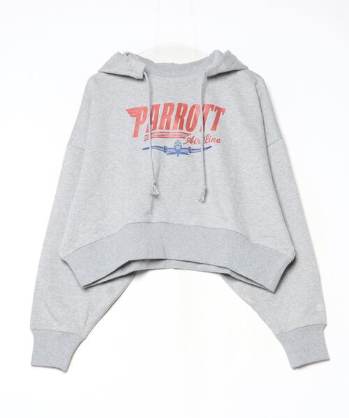 パーカー CROPPED WIDE FOODIE ”Air plane レディース