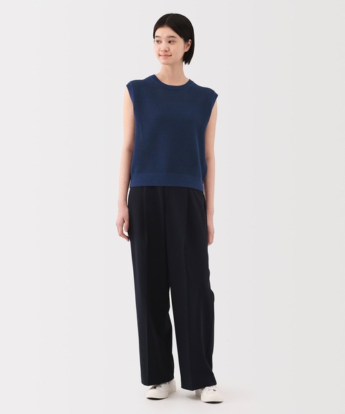 無印良品（MUJI） ニット セーター 婦人 強撚コットンメッシュフレンチ