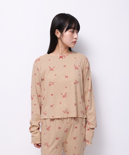 tシャツ HORSE” Midori Nakajima 長袖メロウリブトップス レディース メンズ