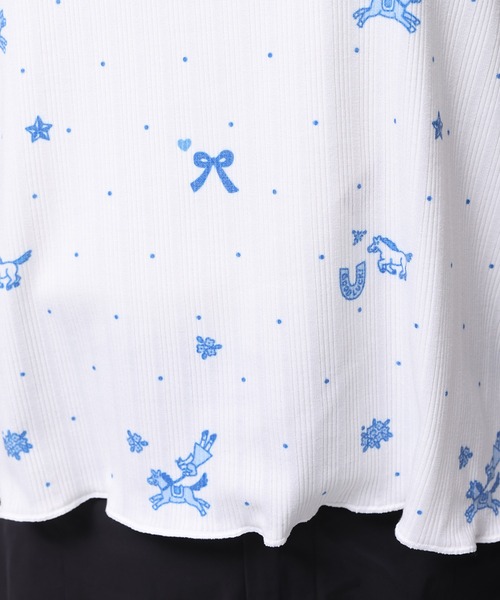tシャツ HORSE” Midori Nakajima 長袖メロウリブトップス レディース メンズ tシャツ HORSE” Midori Nakajima 長袖メロウリブトップス