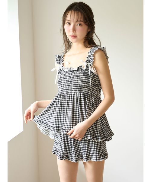 SNIDEL HOME パジャマ ルームウェア シャーリングカット