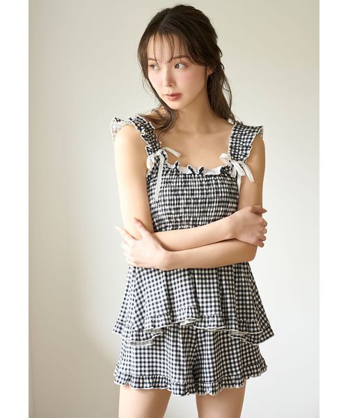 SNIDEL HOME パジャマ ルームウェア シャーリングカット