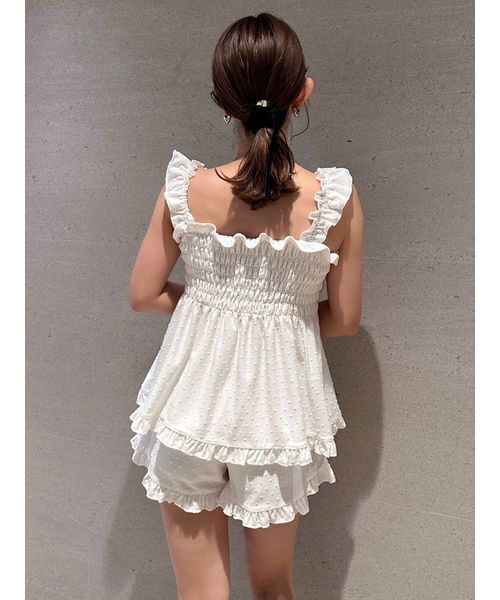 SNIDEL HOME パジャマ ルームウェア シャーリングカット